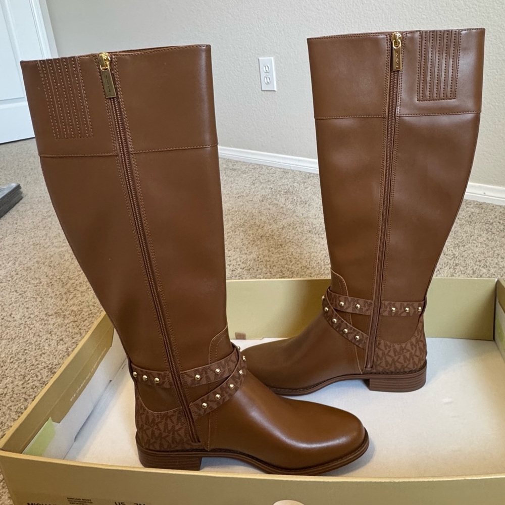 Michael Kors Brown Knee-High Boots - Picture 4 of 7